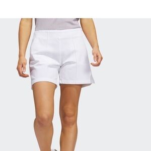 NWT ADIDAS  5” women’s pintuck pull on golf shorts - L